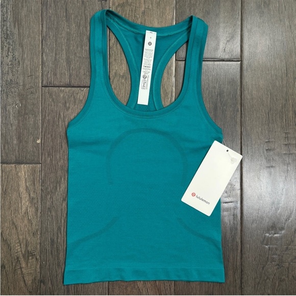 Lululemon NWT Swiftly Tech Racerback Tank Top 2.0 *Waist Length Sonic Teal - Picture 1 of 11